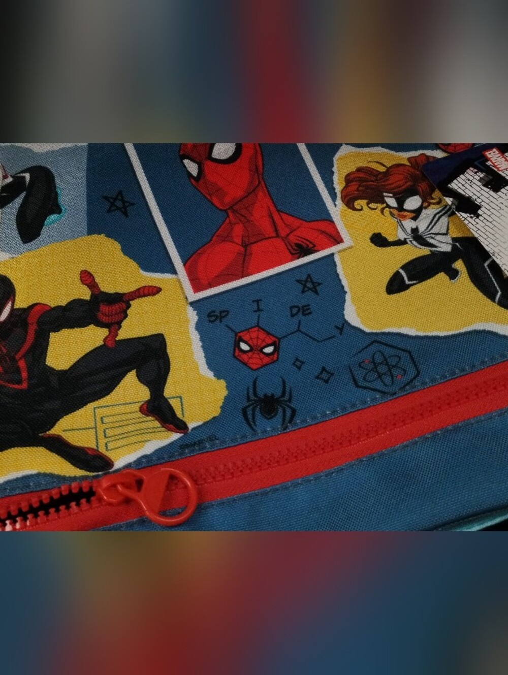 Marvel Spider-Man Kids Pencil Case in Blue, Red, & Yellow